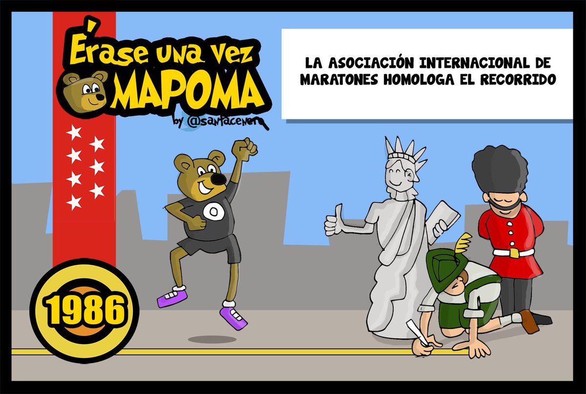 Seguimos repasando la historia de <a href="/AD_MAPOMA/">MAPOMA</a> en #EraseUnaVezMAPOMA En 1986 la asociación internacional de maratones homologa el <a href="/RNRmadmaraton/">Zurich RNR Running Series Madrid</a> 42195 metros de disfrute por Madrid, ni más ni menos! ;-)  #MAPOMAmbassador