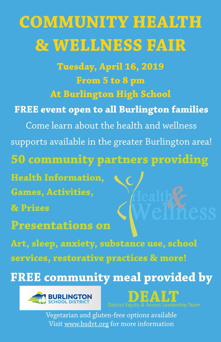 BTVSchools's tweet photo. Well this is gonna be good... #bsdvt #btv #health #wellness https://t.co/W6SANi2JtJ https://t.co/oqO602p3aT