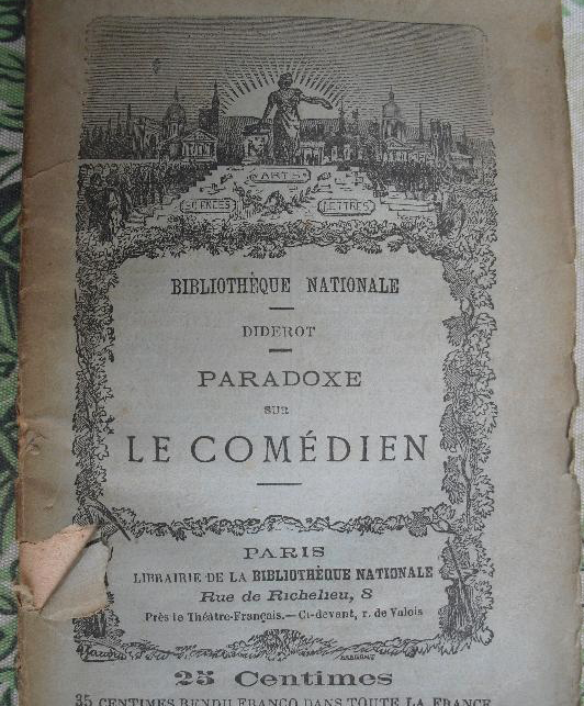 Moncadatzin's tweet image. Afirma Jacques Copeau en el prólogo a la Paradoja del Comediante, que “Diderot encara un resurgimiento teatral, desde el punto de vista del actor”, sin embargo, pasará más de un siglo desde su publicación para que esta posibilidad sea considerada. #Lessing2019 #Cap85