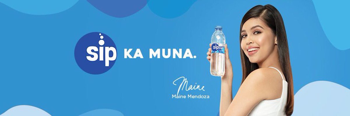 Supporting another new endorsement of Maine Mendoza! 

Follow their account too: <a href="/SipPurified/">SIP Purified Water</a> 

Today’s <a href="/mainedcm/">Maine Mendoza</a> hashtag

⬇️⬇️⬇️⬇️⬇️⬇️⬇️⬇️⬇️

#MaineMendozaForSip

⬆️⬆️⬆️⬆️⬆️⬆️⬆️⬆️⬆️
