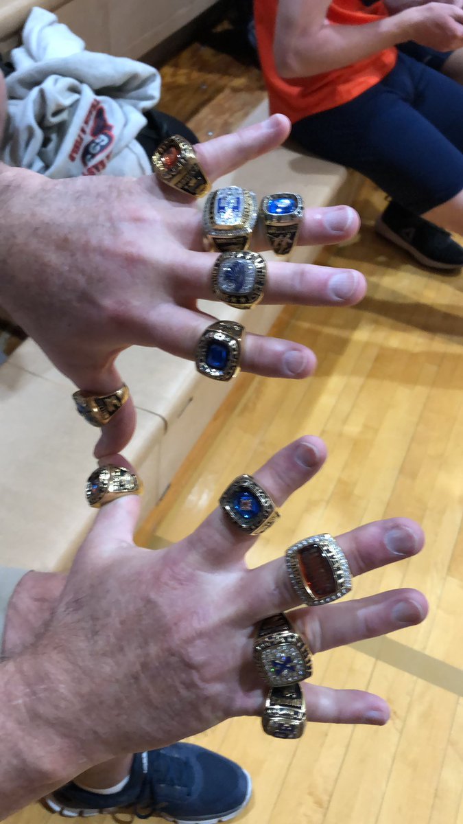 Coach Wallace Rocking the 💍💍💍💍💍💍💍💍💍💍💍 today for Pictures! #StateChamps #11