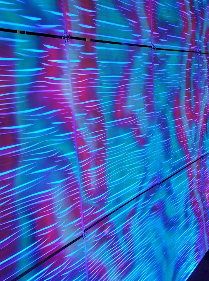 Lit up the new modular wall from <a href="/WowFactorsIndy/">Wow Factors</a>! We used a combination of gobos and uplights to pull this off. We can't wait to see this backdrop at your next event! #avtech #backdrop #lighting #lightingdesign #audiovisual