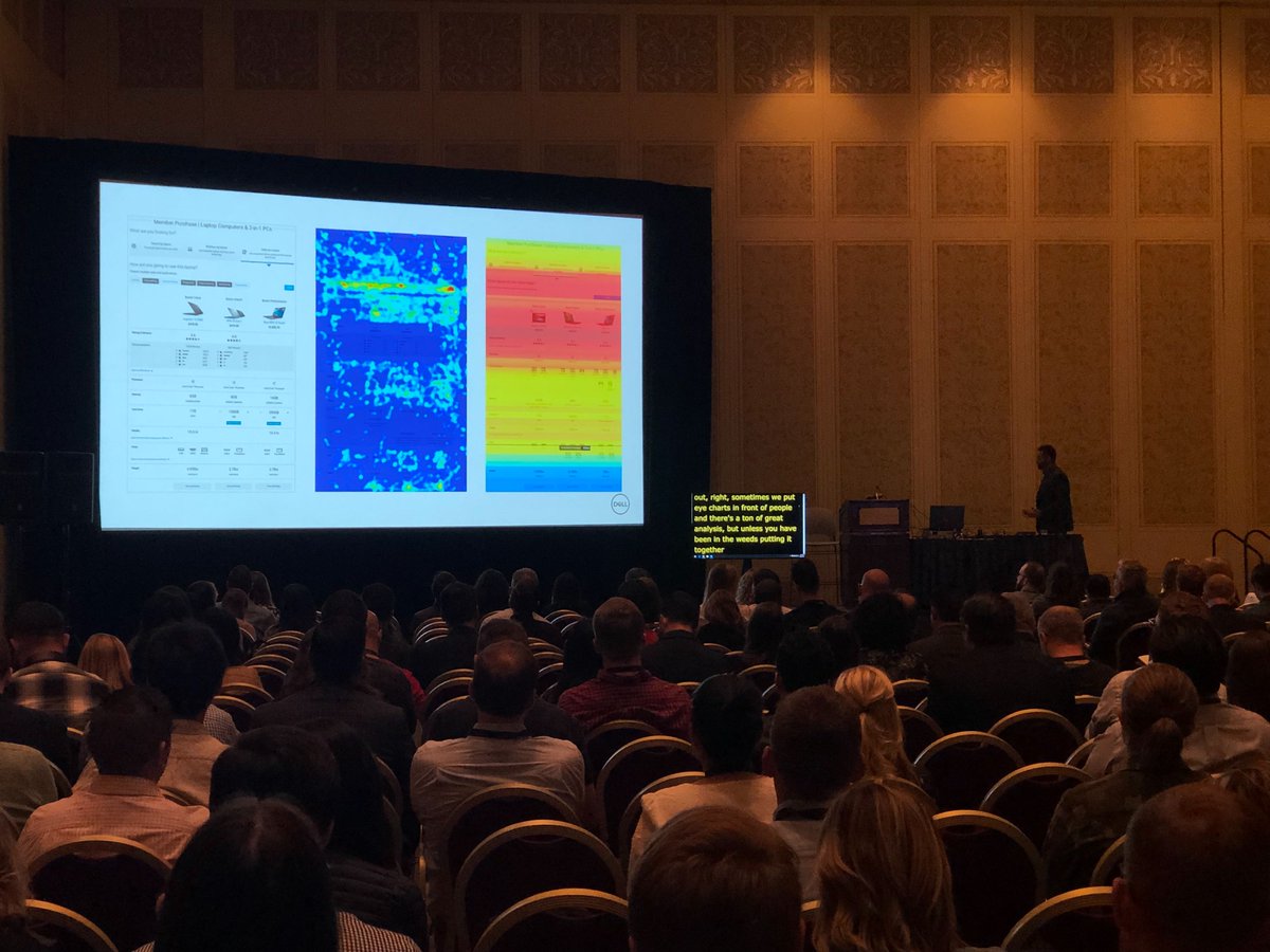Clicktale's tweet photo. Packed to the rafters at @vabdwivedi's breakout session at #AdobeSummit 

Awesome insight into how @dell is driving growth through data, analytics and experimentation. https://t.co/IdM1wfrbsh