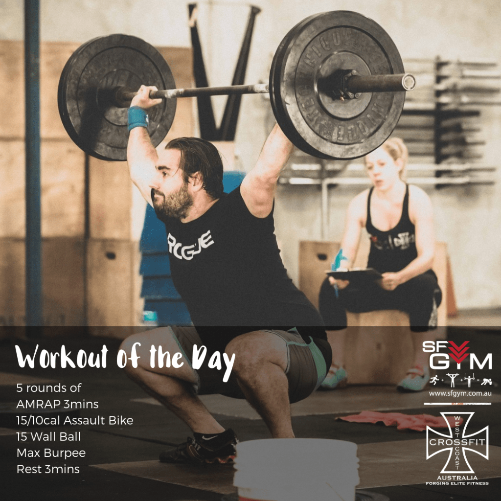 Workout of the Day, Wednesday 17th March 2019 sfgym.com.au/workout-of-the…