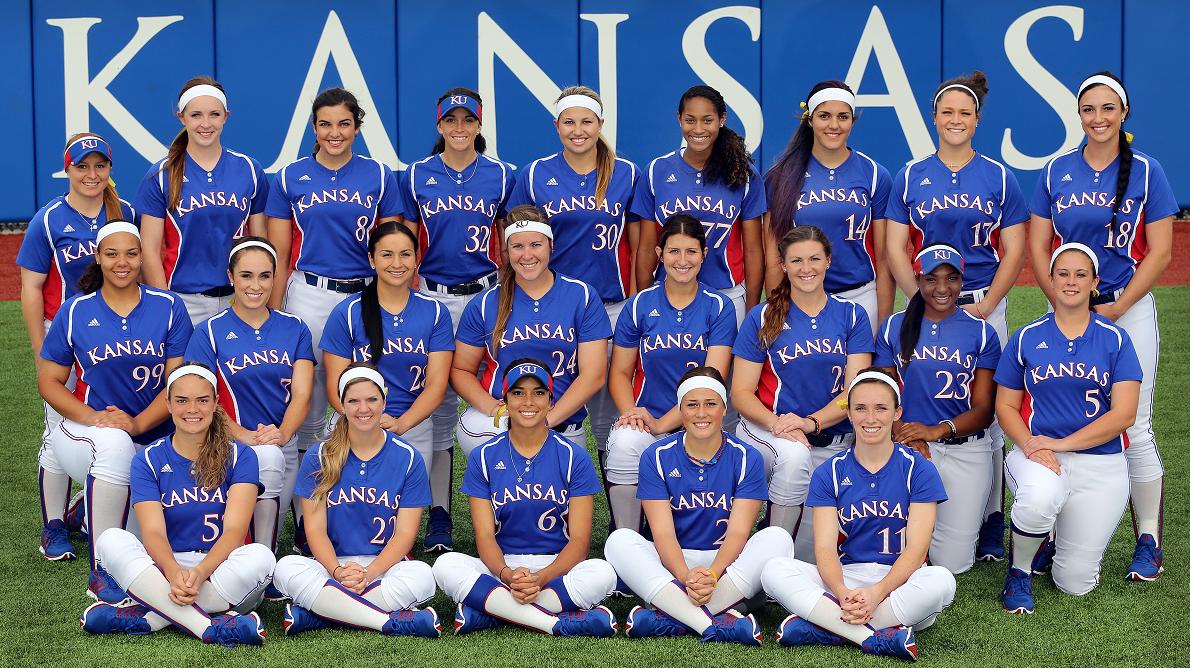KU_LEADS's tweet photo. Turning back the 🕰 to 1973 &amp; 2015 for this week's #TakeMeBackTuesday

1973: Kansas softball goes to the AIAW Women’s College World Series, finishing 6th overall!

2015: Kansas earns a bid to their 2nd-straight NCAA Regional &amp; wins 2 games before being eliminated.

#RockChalk🔴🔵 https://t.co/eLKKPQ4G9Z