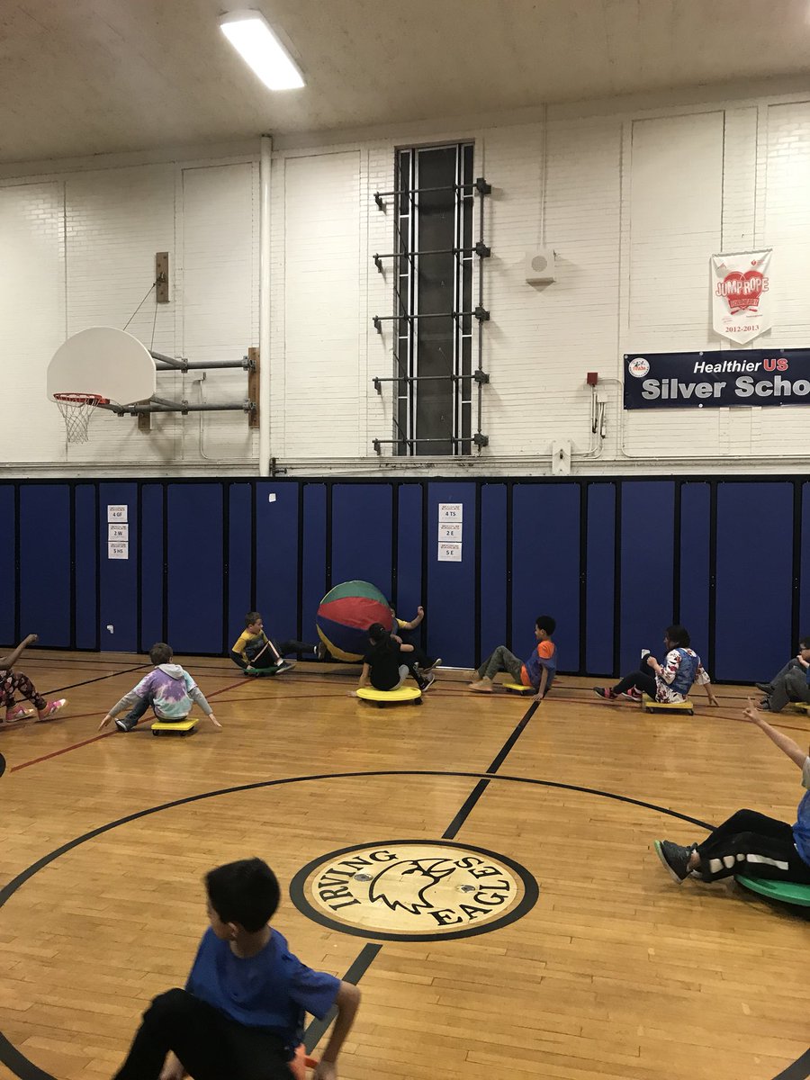 IrvingBerwynPE's tweet photo. Students were having a blast today playing the game “Scooter Soccer”! Teamwork and lower body strength were put to the test! #fitness #soccer #physed #wellness #health #healthy #fit #PhysicalEducation #soccer https://t.co/bDaPZCMiGn