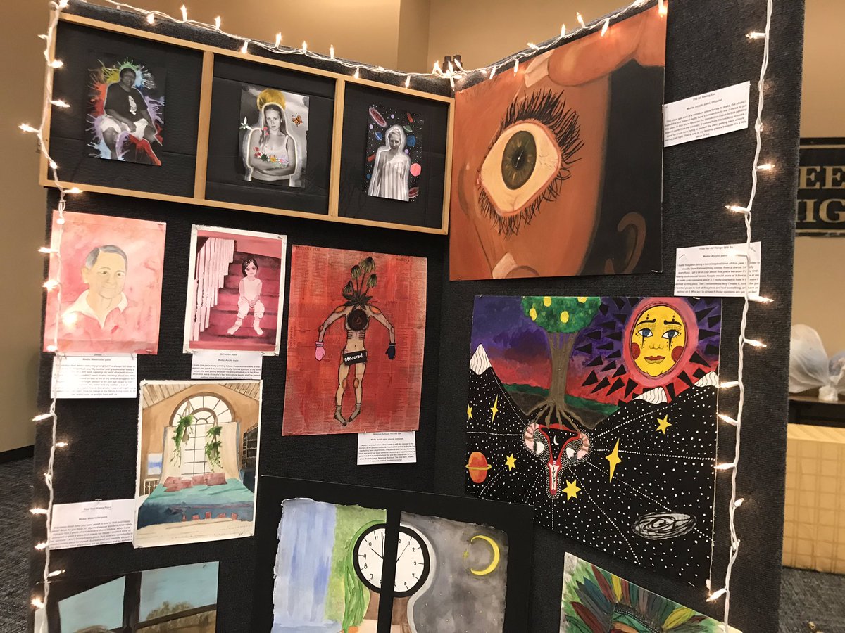 LSHSAthletics's tweet photo. Check out the IB Art show from 6:00-8:00 tonight in the Lecture Hall! #Amazingtalent The choirs are also performing in the PAC tonight. #cheapdatenight https://t.co/VCzoyupENA