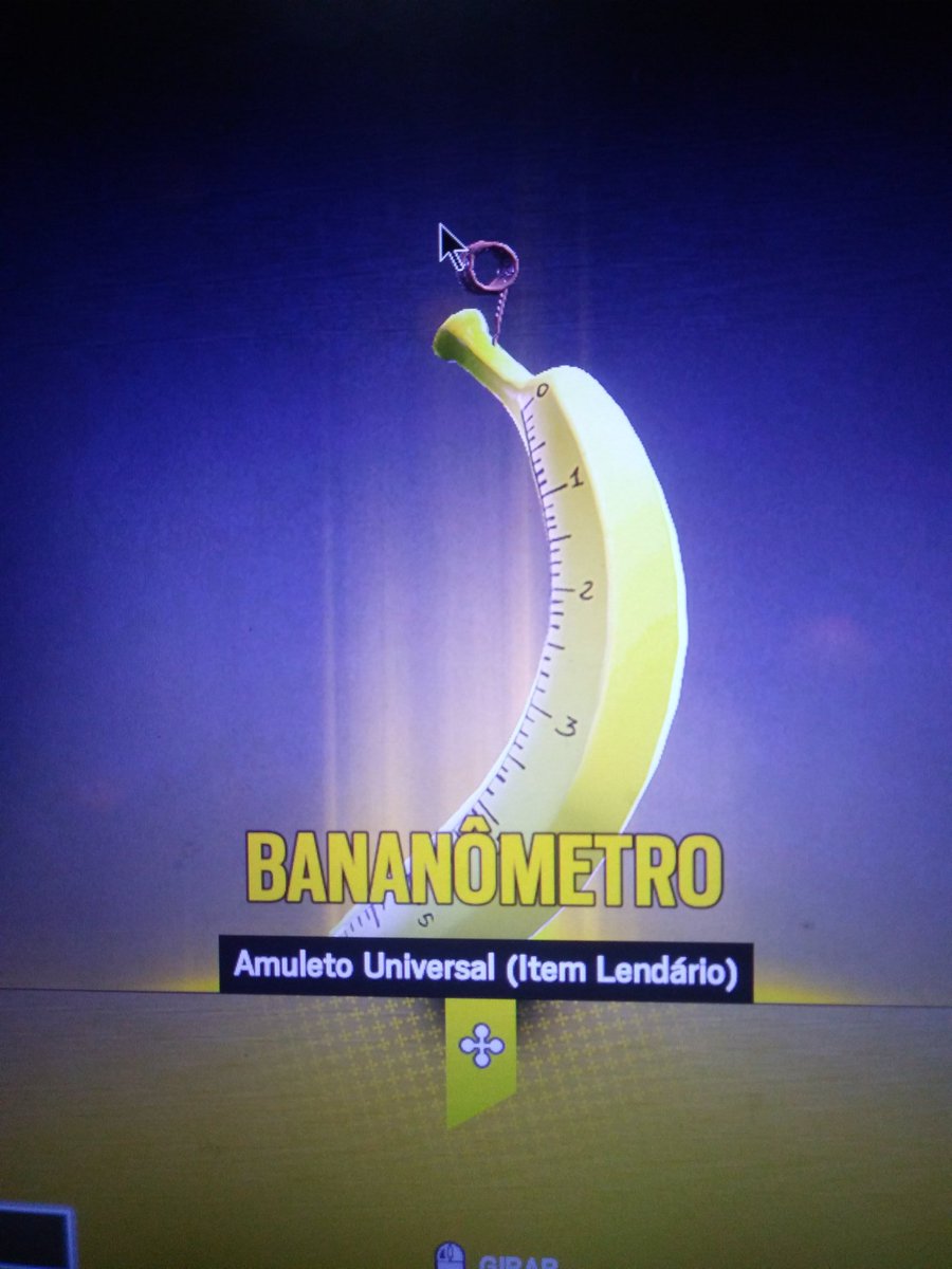 SyZee_89's tweet photo. Thank you @Ubisoft/@UbisoftBrasil, tudo que eu queria era um bananometro para enfeitar minha arma, até fiquei feliz... Heueheueheh https://t.co/OfEBOav6NK
