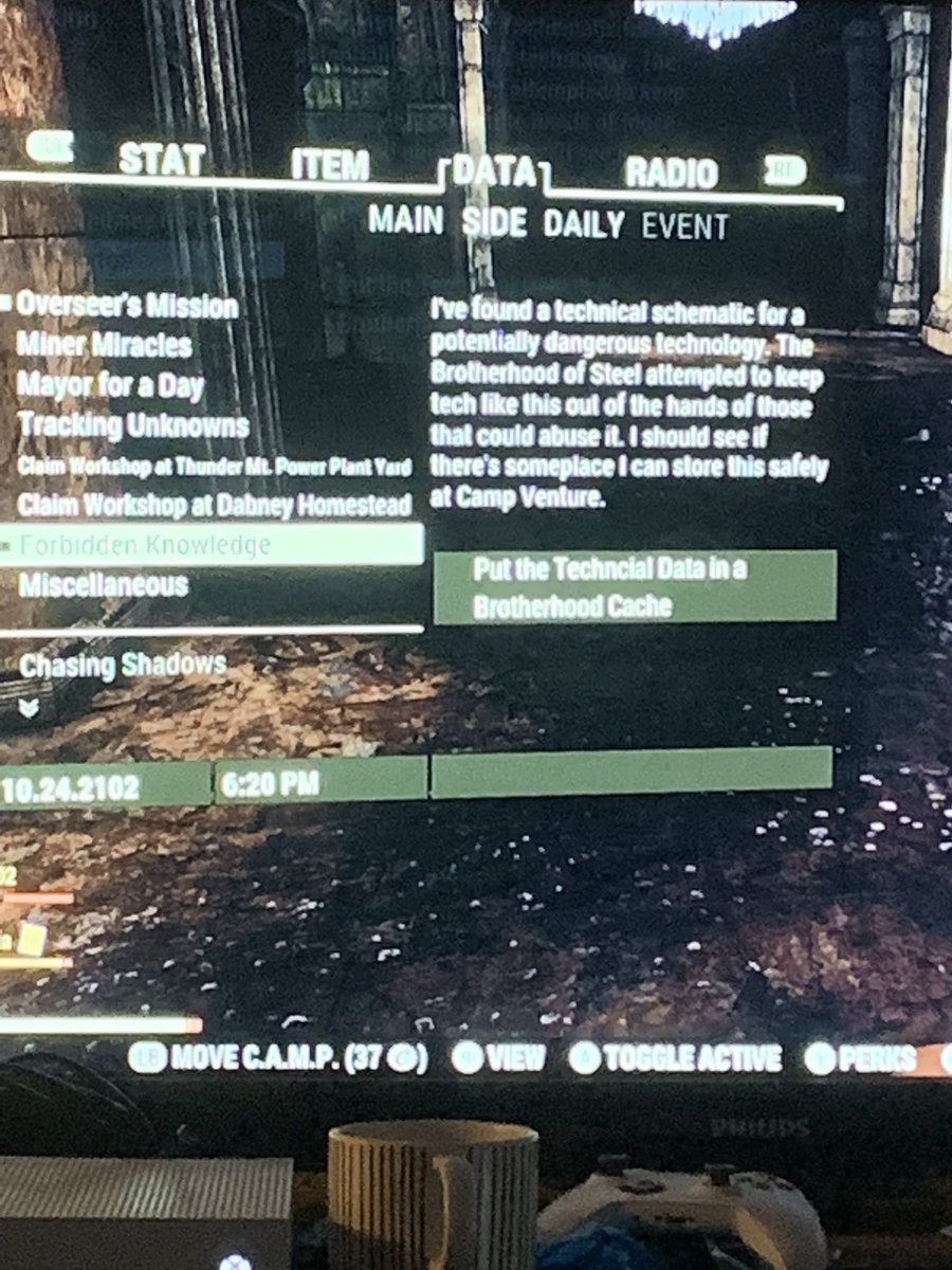 queenxviking's tweet photo. @BethesdaStudios I wanted to let you all know of a typo in #Fallout76. As a teacher, it KILLS MY SOUL. Please fix. #technical #teacherlife #nerd #sorrybethesdailoveyouforeverandalways #evenstill https://t.co/2Kpf1dtS0h