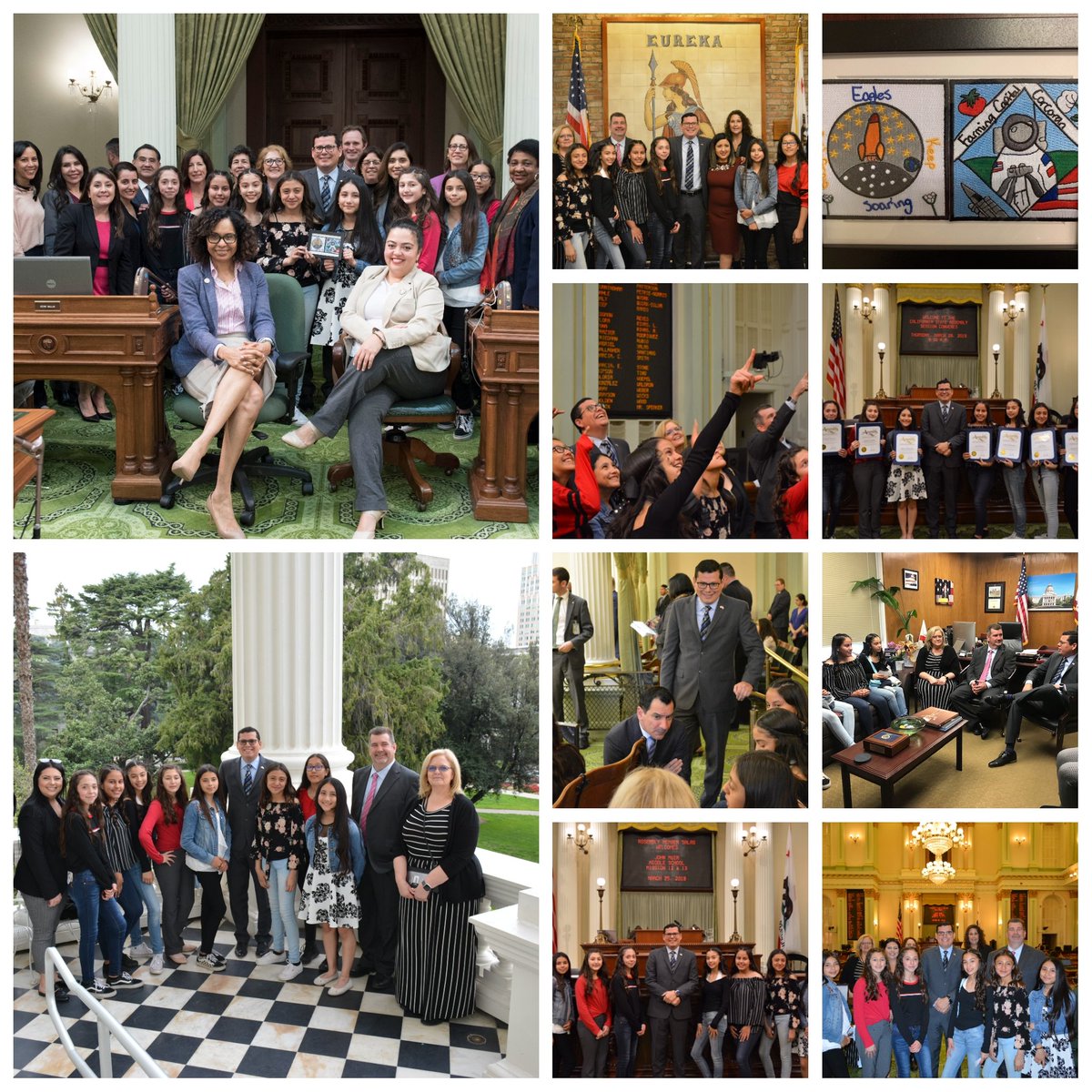 I had the opportunity to introduce some brilliant young students from John Muir Middle School who were selected to send experiments up into Space with <a href="/NASA/">NASA</a> through the Student Spaceflight Experiments Program (SSEP) at the State Capitol. #ValleyStrong #AD32 #FutureLeaders