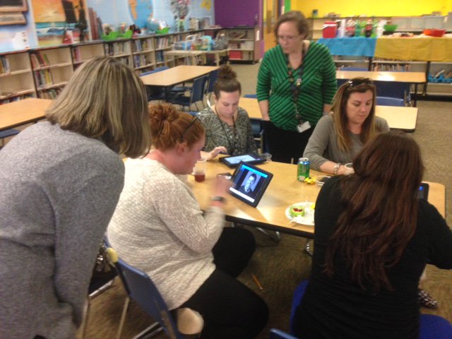 eduk8andlead's tweet photo. Troutman Elementary teachers learning from each other and demonstrating how they are using (and teaching) digital competencies. #isschools #issdtl @TroutmanES https://t.co/3PnGYJAfNm