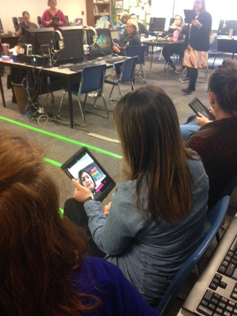 eduk8andlead's tweet photo. Troutman Elementary teachers learning from each other and demonstrating how they are using (and teaching) digital competencies. #isschools #issdtl @TroutmanES https://t.co/3PnGYJAfNm