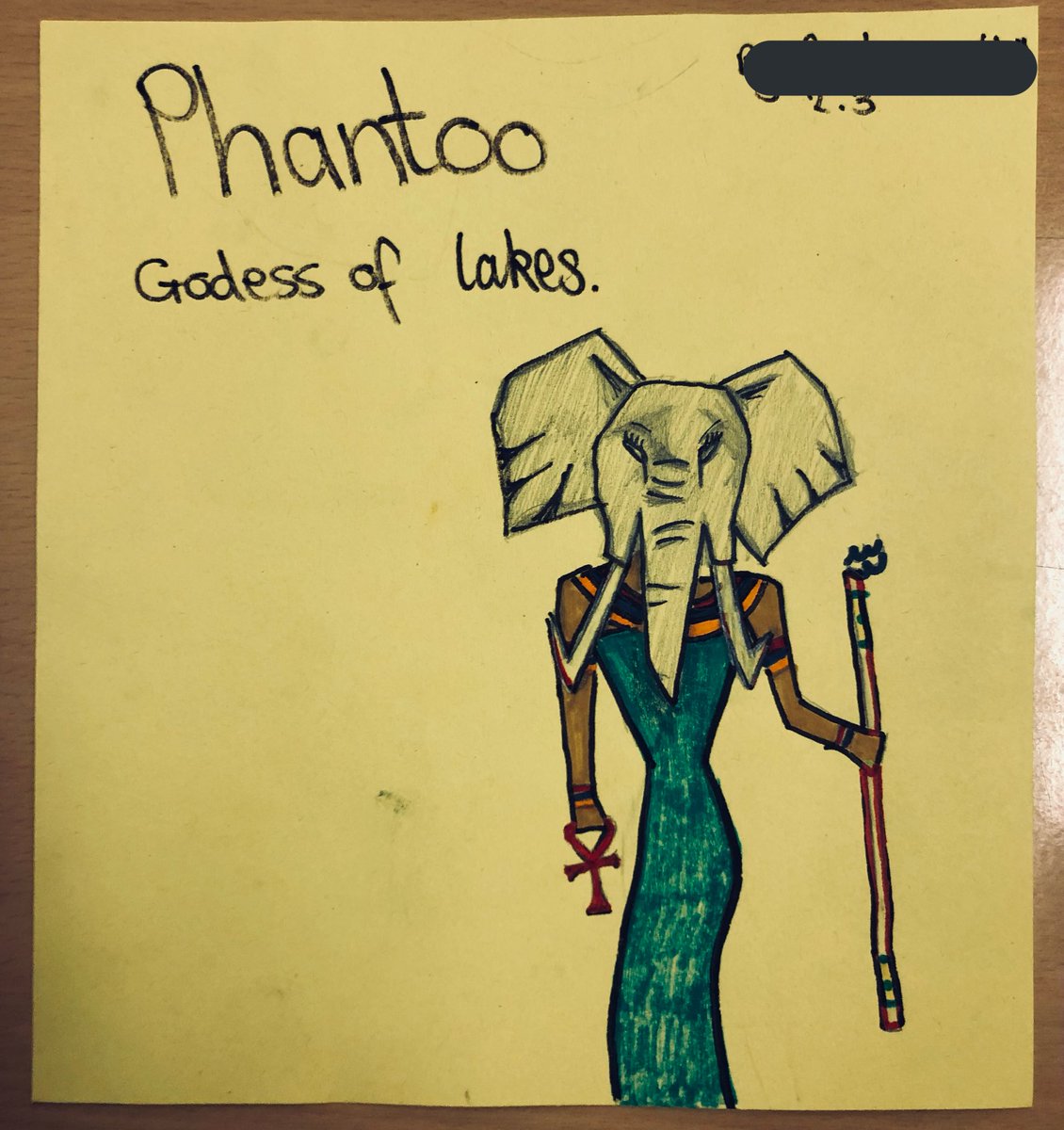 _MissECollins's tweet image. 2.3 created their own Egyptian Gods and Goddesses today! #verycreative #buddingartists