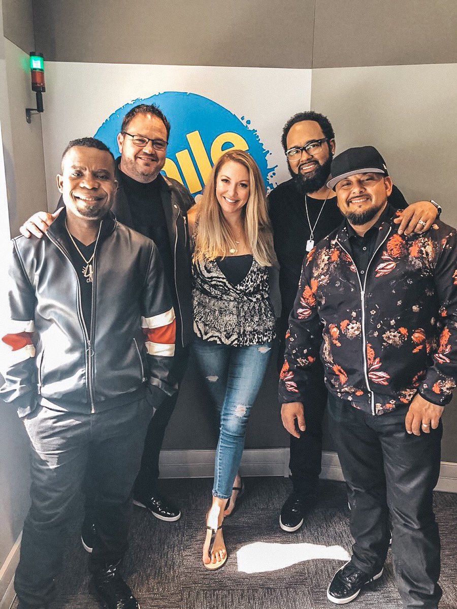 BaileySchneider's tweet photo. My 12 year old self would never have believed you if you told me I'd interview All-4-One today! "I swear" was the song to slow dance to at my primary school disco's! @All4OneMusic @Smile904FM #TeaTimewithBailey @InstaxS https://t.co/AaR3ji3dwQ