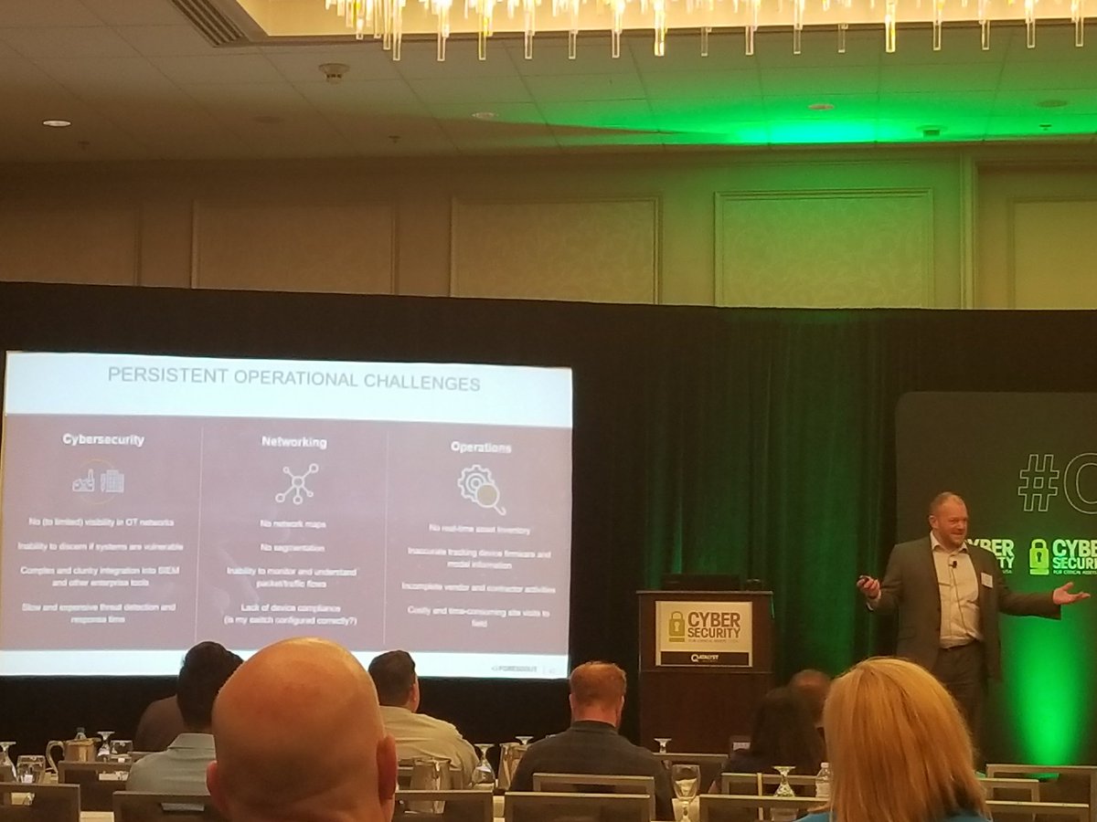 oneleg's tweet photo. Great session by @WayneDixonJr talking the power of unified IT-OT security platform @Forescout @sec_matters #DeviceVisibility https://t.co/Krjn5Lovbp