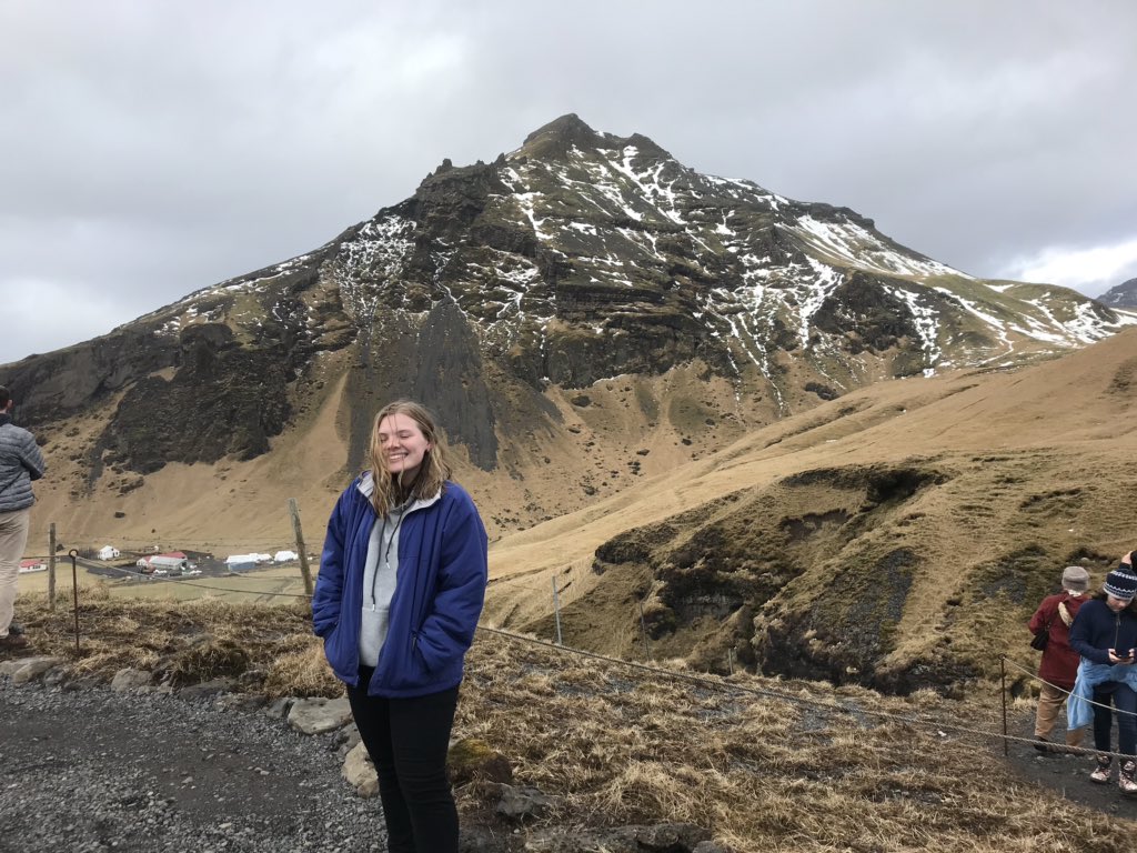 khemphillips's tweet photo. Day 3 of Iceland found us at the beach. We also did a glacier walk, climbed to the top of a waterfall, and walked behind another waterfall. #ghsrocks #waycoolscience https://t.co/lWBk9CHhBW