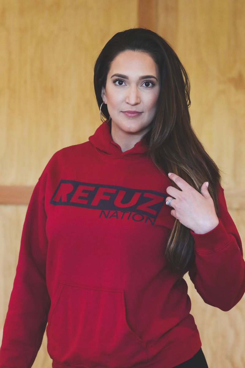 refuznation's tweet photo. @crystalrosehaase rocking our Cardinal Red hoodie. It’s so vivid!
#refuznation
#refuzn
https://t.co/nd1lpLjhTj https://t.co/VeOH9VBwLM