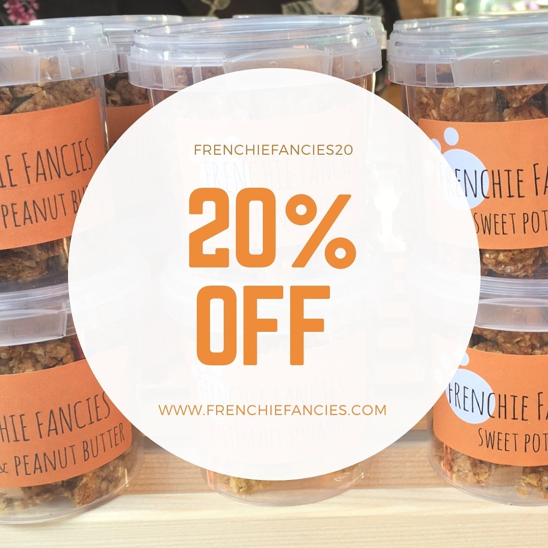 FrenchieFancies's tweet photo. Head over to our new website at https://t.co/kdcA5i7Gju for 20% off untill 1st April just use code FRENCHIEFANCIES20 at checkout! #handmade #veganhour #dogtreats #frenchie #plantbased #dogs #HealthyFood #healthydog https://t.co/BxfC3555oA