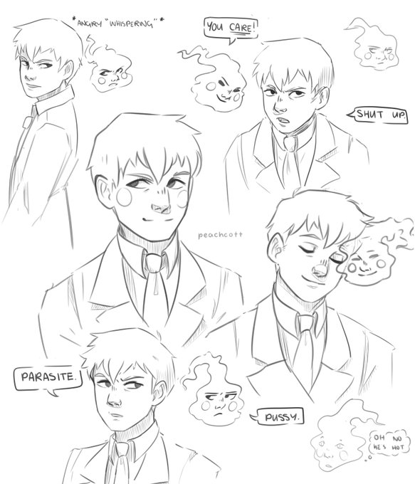 i wanna colour this later, but i miss posting so !!! ekurei sketch dump :D 