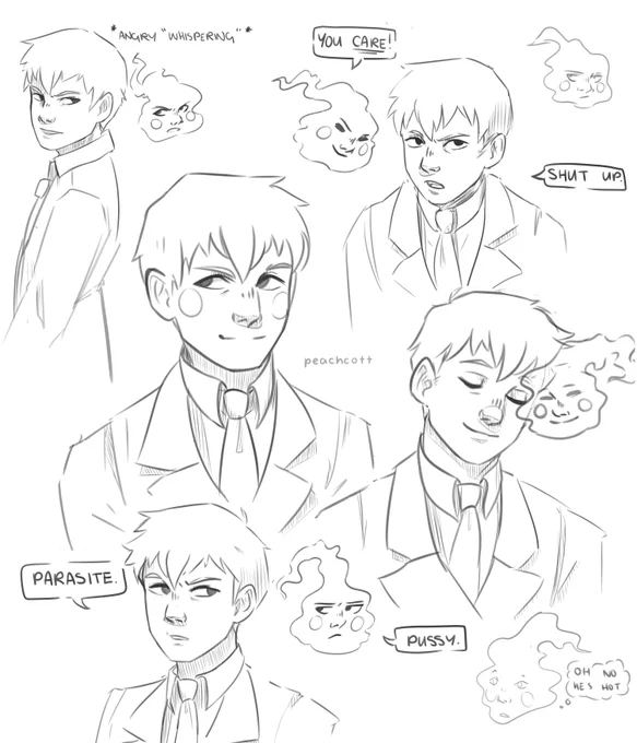 i wanna colour this later, but i miss posting so !!! ekurei sketch dump :D 