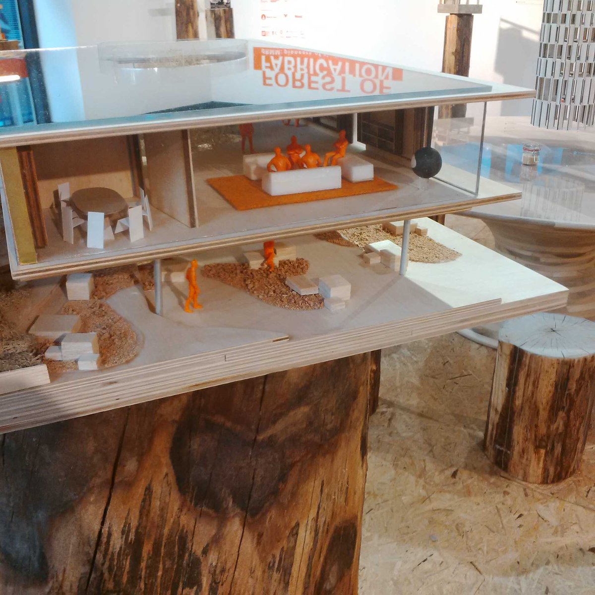 Been to the Building Centre today for Forest of Fabrication exhibition by dRMM #timberarchitecture
