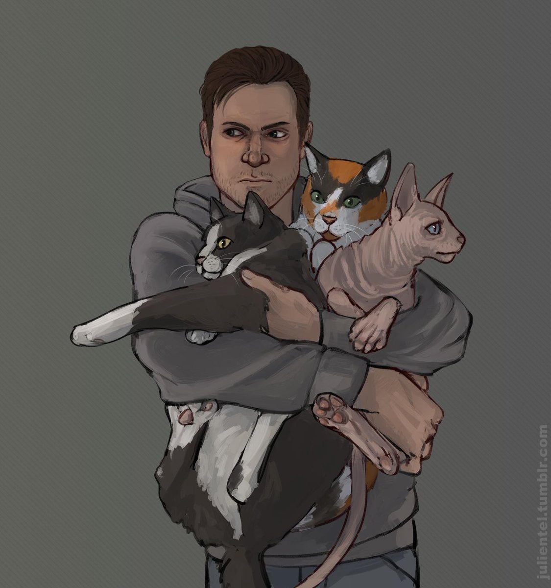 julientel_art's tweet photo. Neil: Gavin is a dog person
Me: NOPE

#GavinReed 
#DetroitBecomeHuman https://t.co/EvFpodHzfk