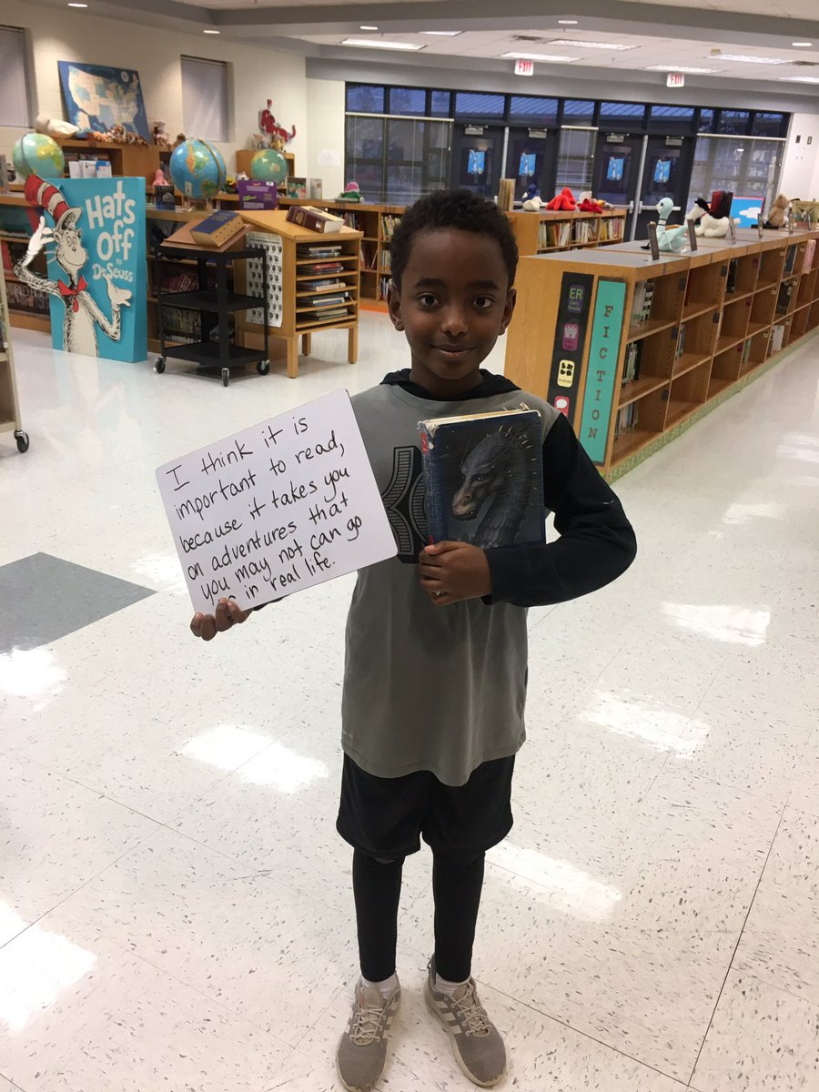 lauracasey3's tweet photo. Asher Griffith, from Mrs. Bell’s 4th grade class, loves reading, because it allows you to go on adventures that sometimes you cannot go on in reality! @Hasty_Huskies @cbellHasty4th #CCSDgetreading #CCSDkidsread #CCSDReads @ccsd https://t.co/ka9KhvS4g0