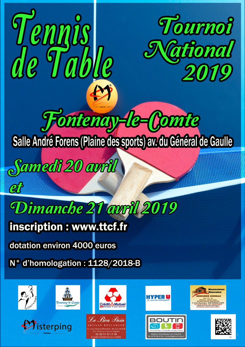 ttcf85200's tweet photo. 6 eme tournoi National de #Fontenaylecomte inscription possible sur https://t.co/REHMpZjDCC https://t.co/ZJEdvvQ1sm