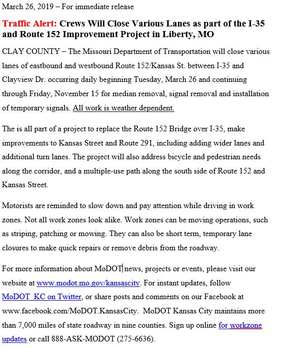 LIBERTYSCHOOLS's tweet photo. Important traffic information to consider when traveling around our district ⬇️⬇️.  #LPSLeads https://t.co/vxOOWxVZyC