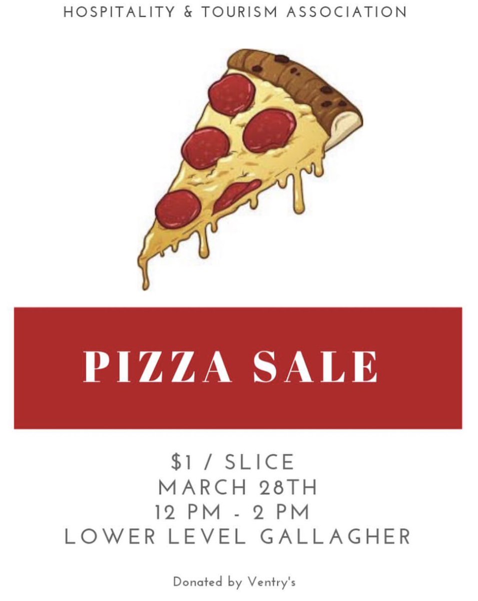 Come pick up a slice of pizza this Thursday to support HTA! 🍕