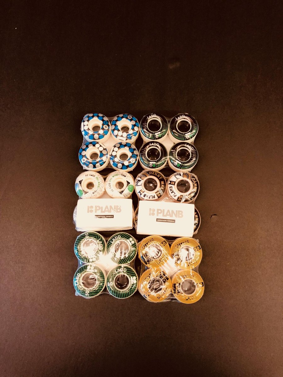 CaliSkateShopLA's tweet photo. Check out our fully stocked Plan B wheels! 🔥 Stop by today! #CaliSkateShop

✔Plan B Danny Way Crest Skateboard Wheels - White - 54mm
✔Plan B - Skateboard Wheels - P.J.Ladd - 50mm
✔Plan B PJ Ladd OG Pro Skateboard Wheels - White - 49mm

📍 Hollywood: (323) 617-2529 https://t.co/4ecojFwkig
