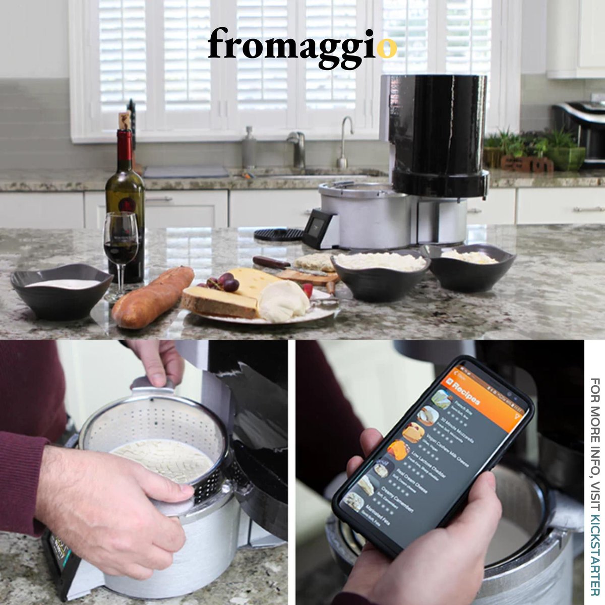 Today's Gadget - fromaggio
World’s first smart, automatic home cheesemaker
Effortlessly make your own delicious, natural cheeses at home

#cloud8 #cloud #storage #nas #simple #follow #followback #photooftheday #20likes #amazing #follow4follow #crowdfunding #kickstarter #fromaggio