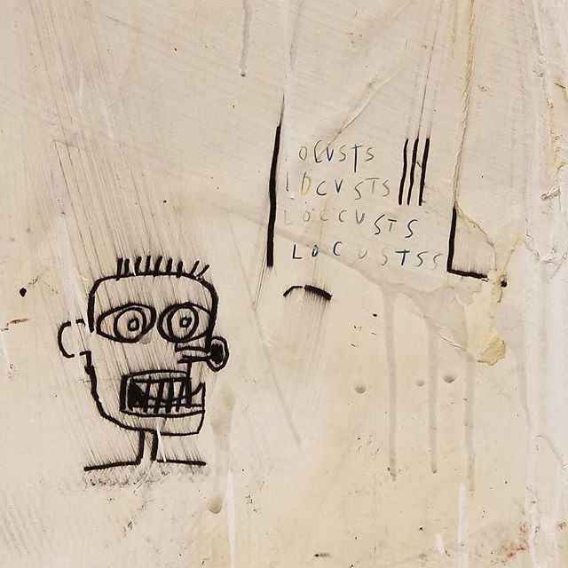 evindedzis's tweet photo. Locustss. #jeanmichelbasquiat #art #details #thebrantfoundation #basquiat #nyc https://t.co/mUuqkdXl9n https://t.co/1hFK1C35n8