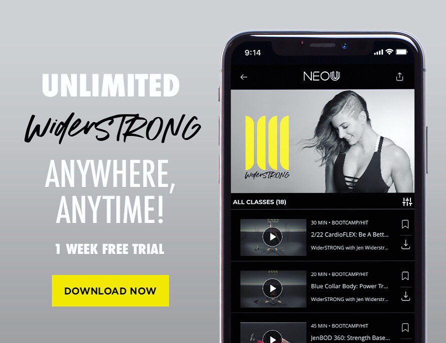 JenWiderstrom's tweet photo. 1 WEEK FREE of UNLIMITED ME!
👉 https://t.co/aKk36WsteC

#widerstrong #alwayson #neou #loveyouguys https://t.co/ZdiLi6G1xM