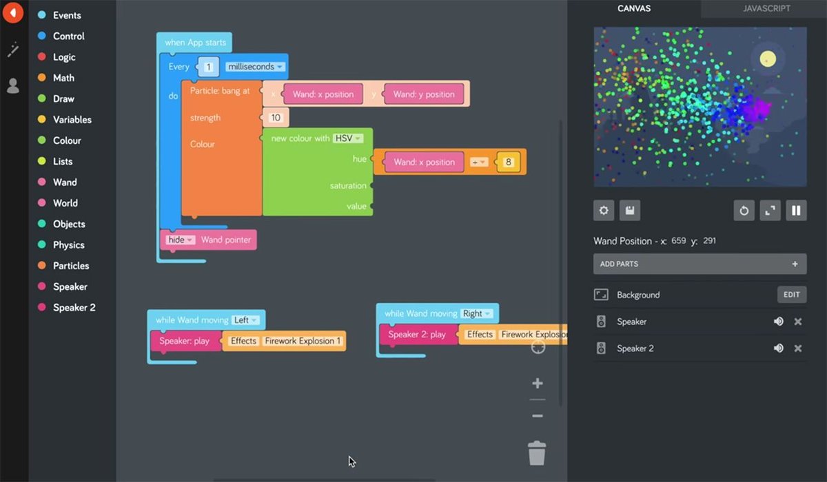 TeamKano's tweet image. Got a Harry Potter Kano Coding Kit? Looking for something new to do? How about a remix?! Follow along, as we remix fireworks to make them bigger, better, and louder in this YouTube tutorial: getkano.co/2TBoS0W #HarryPotter #CodingWand #YouTube #Video #HowTo