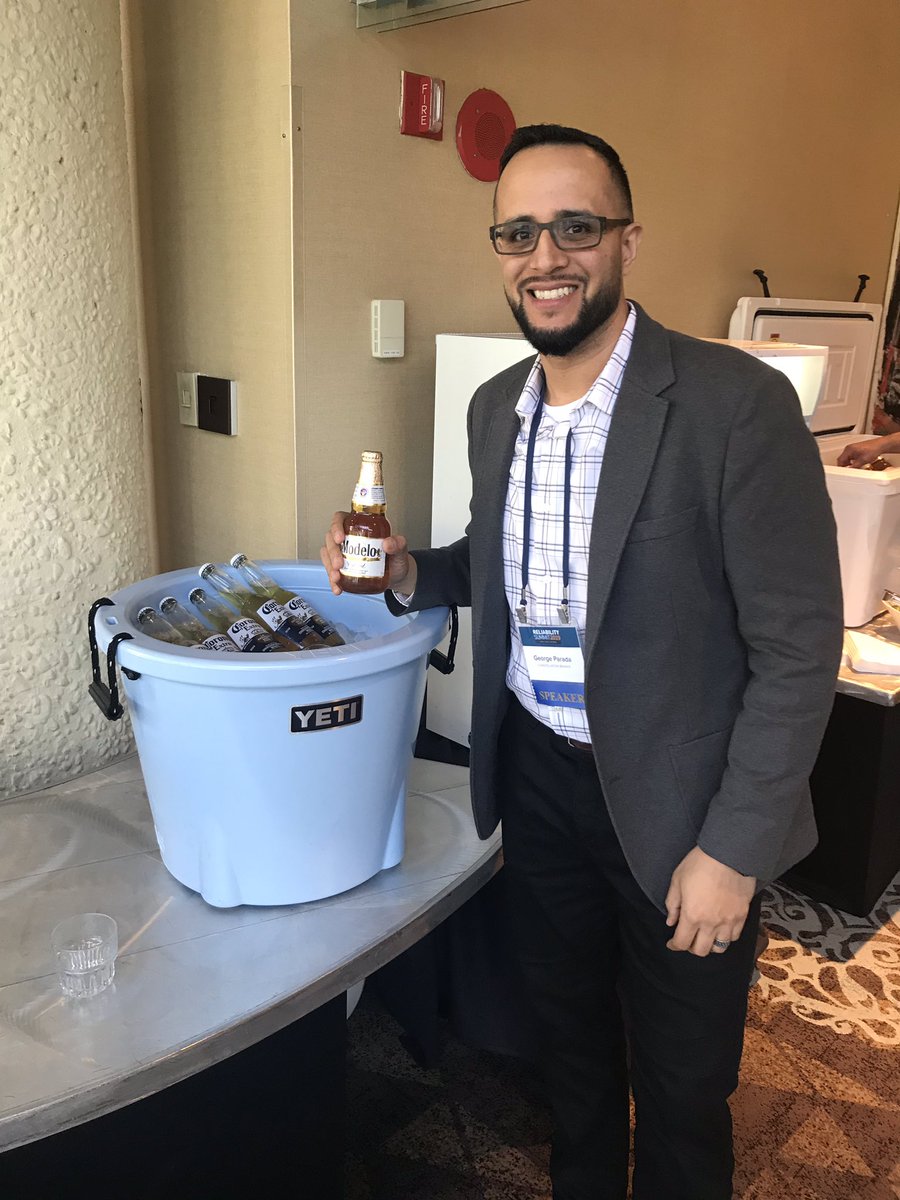 armsreliability's tweet photo. Our last #ReliabilitySummit2019 speaker of the day, @gparada11 with @cbrands presenting “Cheers to Reliability” and detailing how the national beer, wine and sprints producer created a safer, more efficient and cost effective business with reliability design https://t.co/BqDX7stx7H