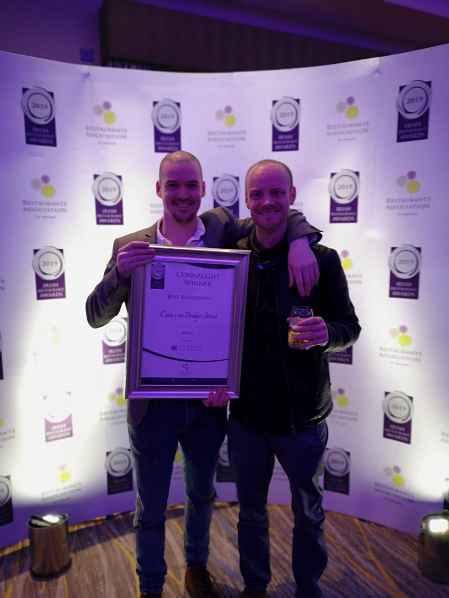 Best Restauarnt in Mayo 2019 at the <a href="/restawards/">IrishRestaurantAward</a> #foodoscars we are so delighted and honoured. Thanks to the amazing team <a href="/ciansonbridgest/">Cians on Bridge St</a>
