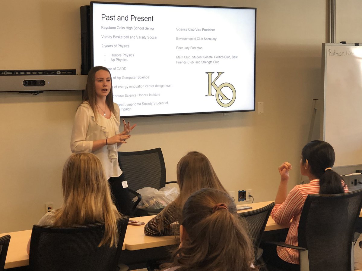 ciscomanning's tweet photo. What could be better than having a student from five years ago come back to the same STEM program and now lead? What an awesome job Caitlin! #pagirlsinstem https://t.co/Ajb4bQcDko