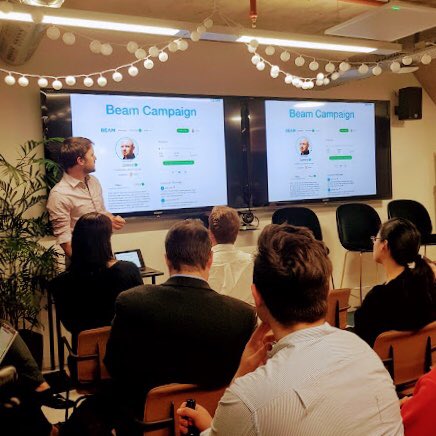 wearebeam's tweet photo. Julian is Head of Engineering @wearebeam and built the Beam platform! He was 1 of 3 speakers at a #LMStartups event this evening, talking about the different ways to approach product development 🛠 #startups #techforgood #socialenterprise https://t.co/OTDhVDROws