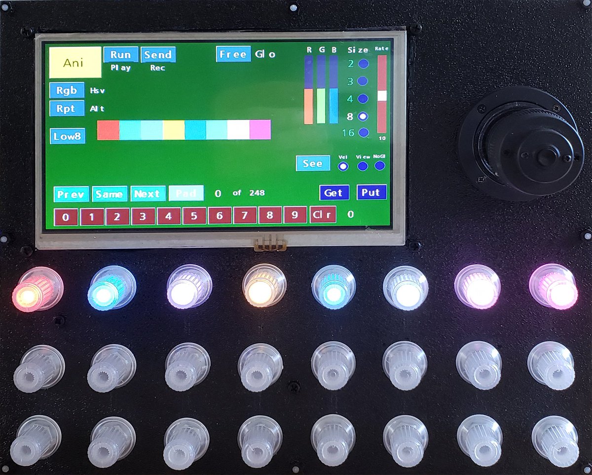 FattoreSaimon's tweet photo. Today my client Richie from @tindie sent me this photos of his awesome project where he used 24 #I2CEncoderV2 controlled with Teensy 3.6 😀
https://t.co/uPlq2D3izl https://t.co/rvABiG4Qpr
