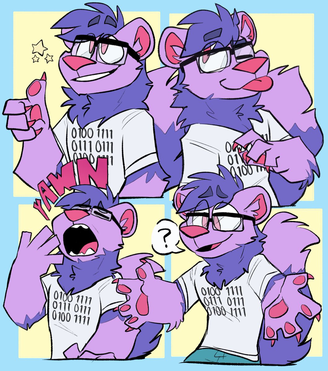 expression sheet/stickers for <a href="/furatron/">m0d3m m4r73n</a> !!