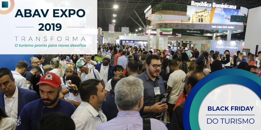 ABAVEXPO's tweet photo. A ABAV Expo 2019 tem uma grande novidade! No dia 27/09, a feira será aberta ao público final, com a ação ‘Black Friday do Turismo’.
Serão muitas ofertas de pacotes nacionais e internacionais com descontos especiais. A ação acontece em comemoração ao Dia Mundial do Turismo. https://t.co/UbrFTqYO07