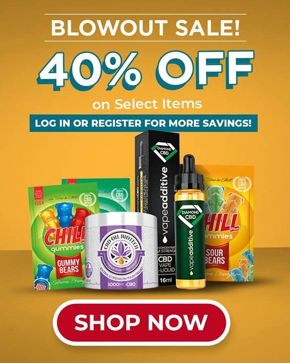 askcbd's tweet photo. Do not miss it!
Our friend @diamond_cbd is having a huge blow out sale. Check out their store and save 40% on your favorite #CBD. Enter here 
https://t.co/zqk4lTYdDY https://t.co/sI8tGCIPcy