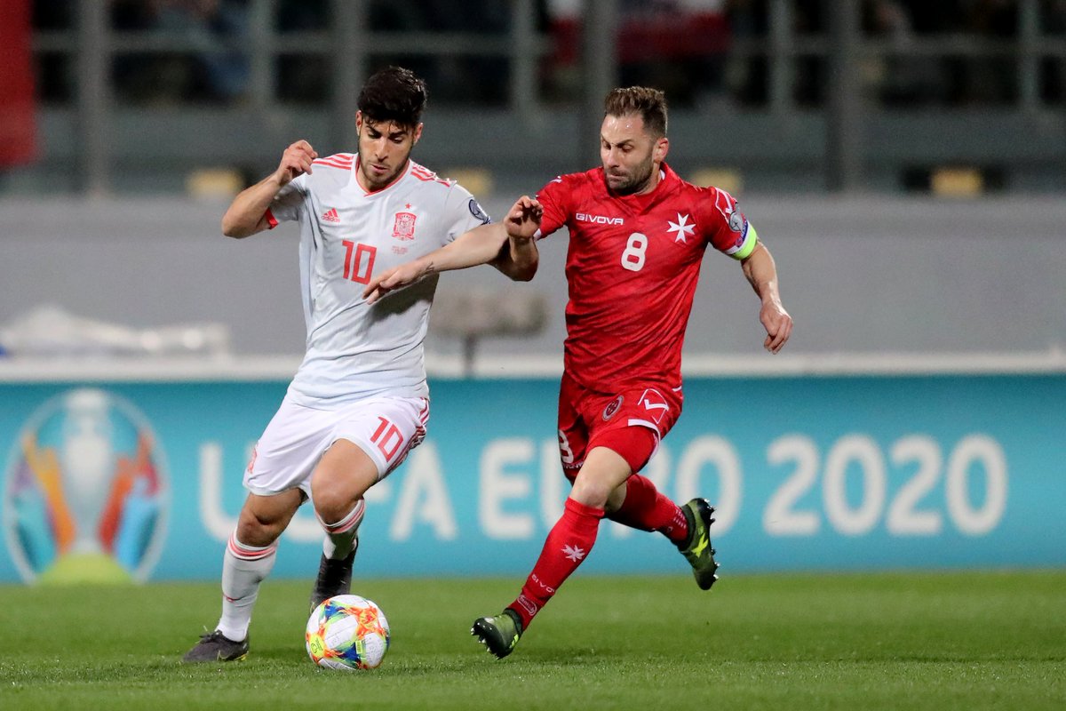 UEFAcomAnneA's tweet photo. FT: @MaltaFA1900 🇲🇹 0- 2 @SeFutbol 🇪🇸. A double from @AlvaroMorata earns Spain the 3 points. @UEFAcomDomA @UEFAEURO #MLTESP https://t.co/Ztq2LO0y5u