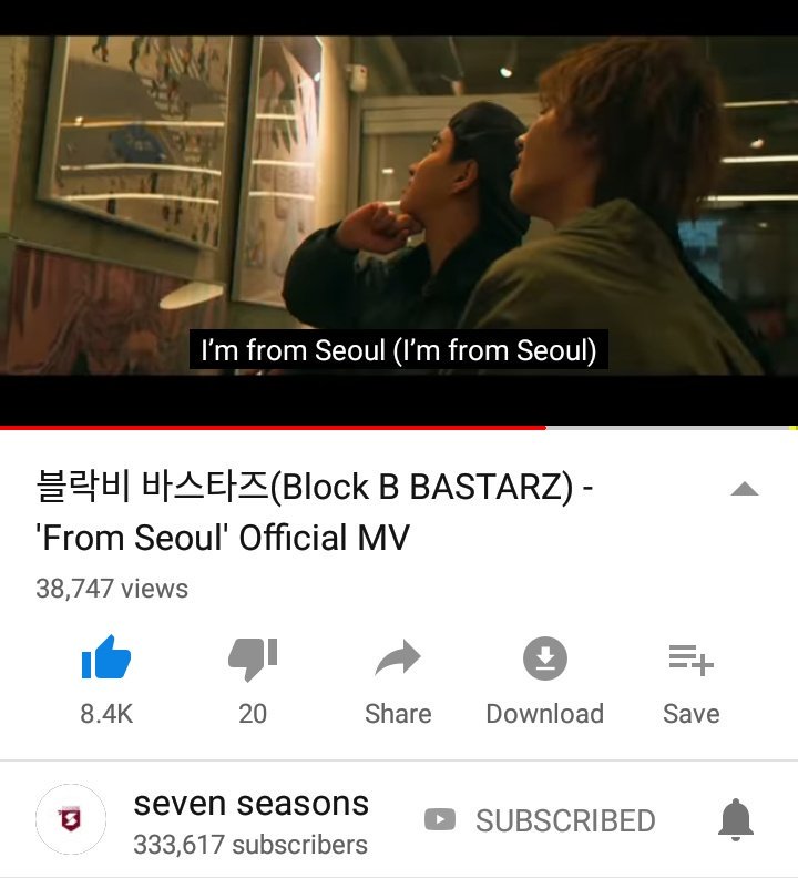 TeamBlockB's tweet photo. [MV VIEWS] 190327 7:00 kst (19 hours)

Bastarz <#From_Seoul> MV
📈 38,747 views
👍 8,4k likes
🎥 https://t.co/OlG9XdaiNW

🎯 Goal: 500,000 views in 24 hours

#블락비바스타즈
#BlockBBastarz
#BASTARZCOMEBACK
#Im_a_mess
@blockb_official https://t.co/FRhaKvtXL7