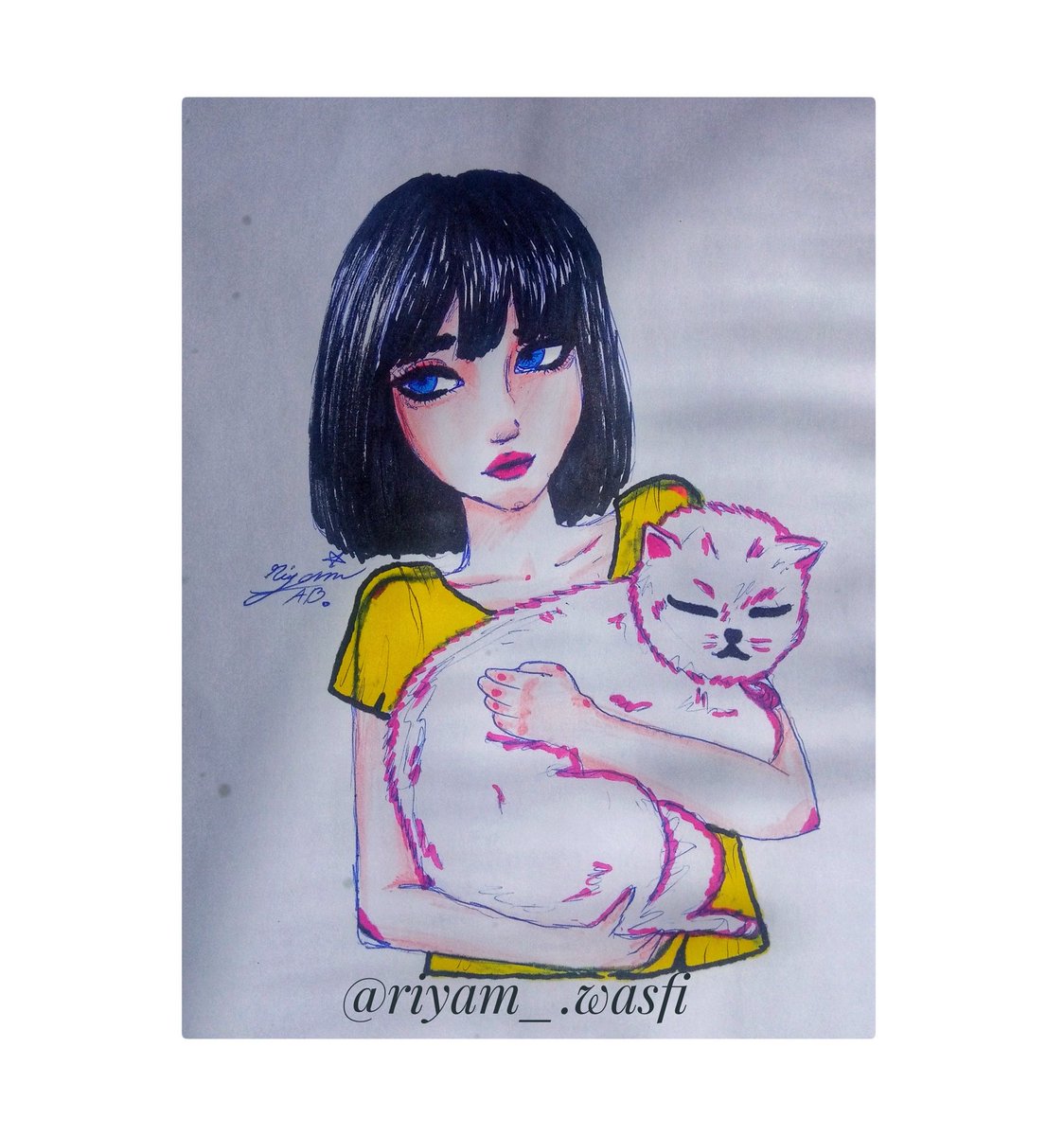 riyam__wasfi's tweet photo. رسمتها قبل البارحه 🌸 https://t.co/CLPtDYZDk0