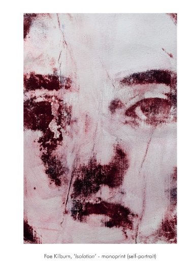 FaeKilburn's tweet photo. I’ve just had my print #Isolation published in a book of #inspirationalquotes &amp; #creativeresponses thanks to @andywild &amp; @mhealey #disability #FridaKahlo #printmaking #books #quotes https://t.co/t2LcnCTJBO