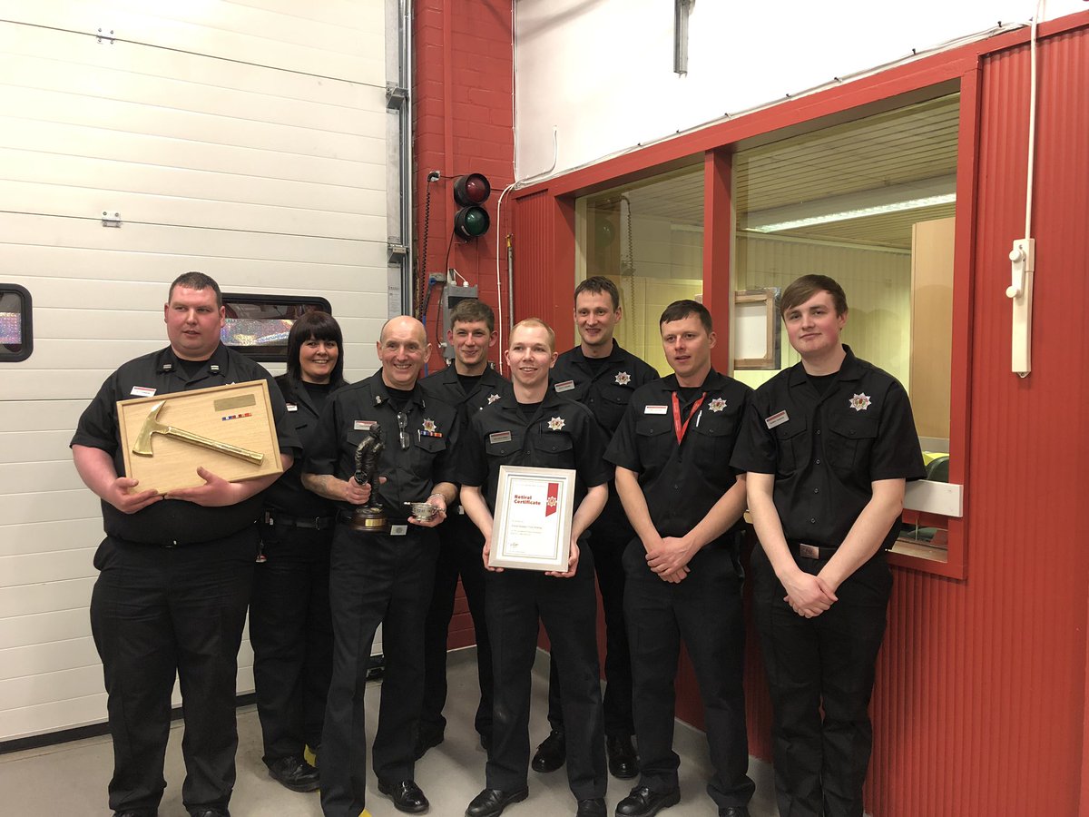 FireComunity's tweet photo. 41 years service... 

Tuesday 26th March 2019 

Watch manager Tom Flemings last drill night at Laurencekirk fire station. 

Tom was presented with his retirement gifts and then said a few words about his time as an operational firefighter. 

41 years!! that’s one hell of a shift! https://t.co/CdbbJidLw9