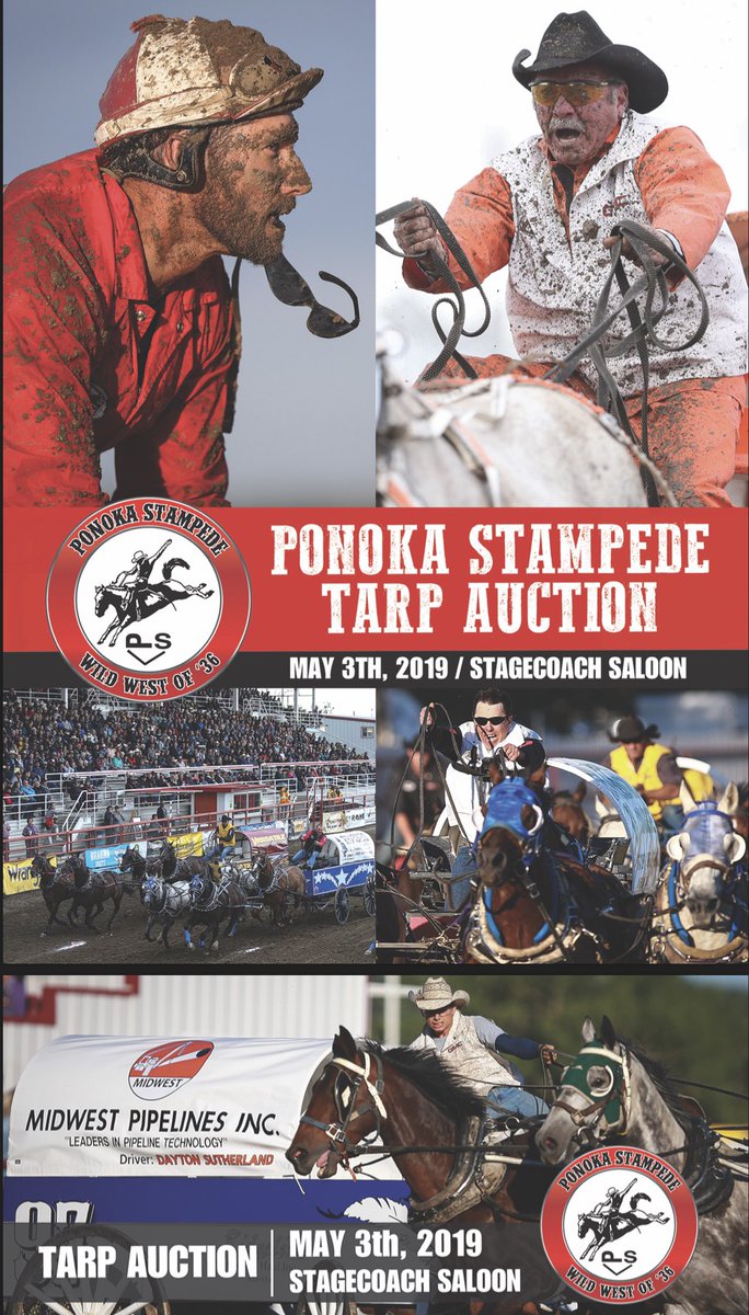 PonokaStampede's tweet photo. The @PonokaStampede Tarp Auction is May 3rd at the Stagecoach Saloon! For more info visit https://t.co/j5KXLTuuWN @WPCAChucks https://t.co/0nU2Box0Fy
