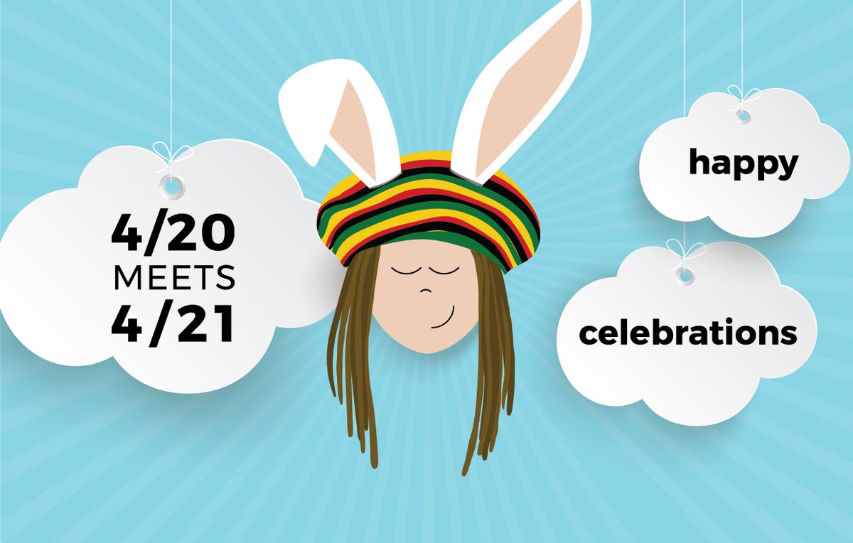Amusespot1's tweet photo. 4/20 meets 4/21... Are you ready? 
https://t.co/Pjz0xrGyKN

#420Easter #Easter #springtime #bunnies  #earthday #eggcups #easteregg #easterbunny #steiff #miffy #reddotaward #hightimes https://t.co/RHWce8tjvE
